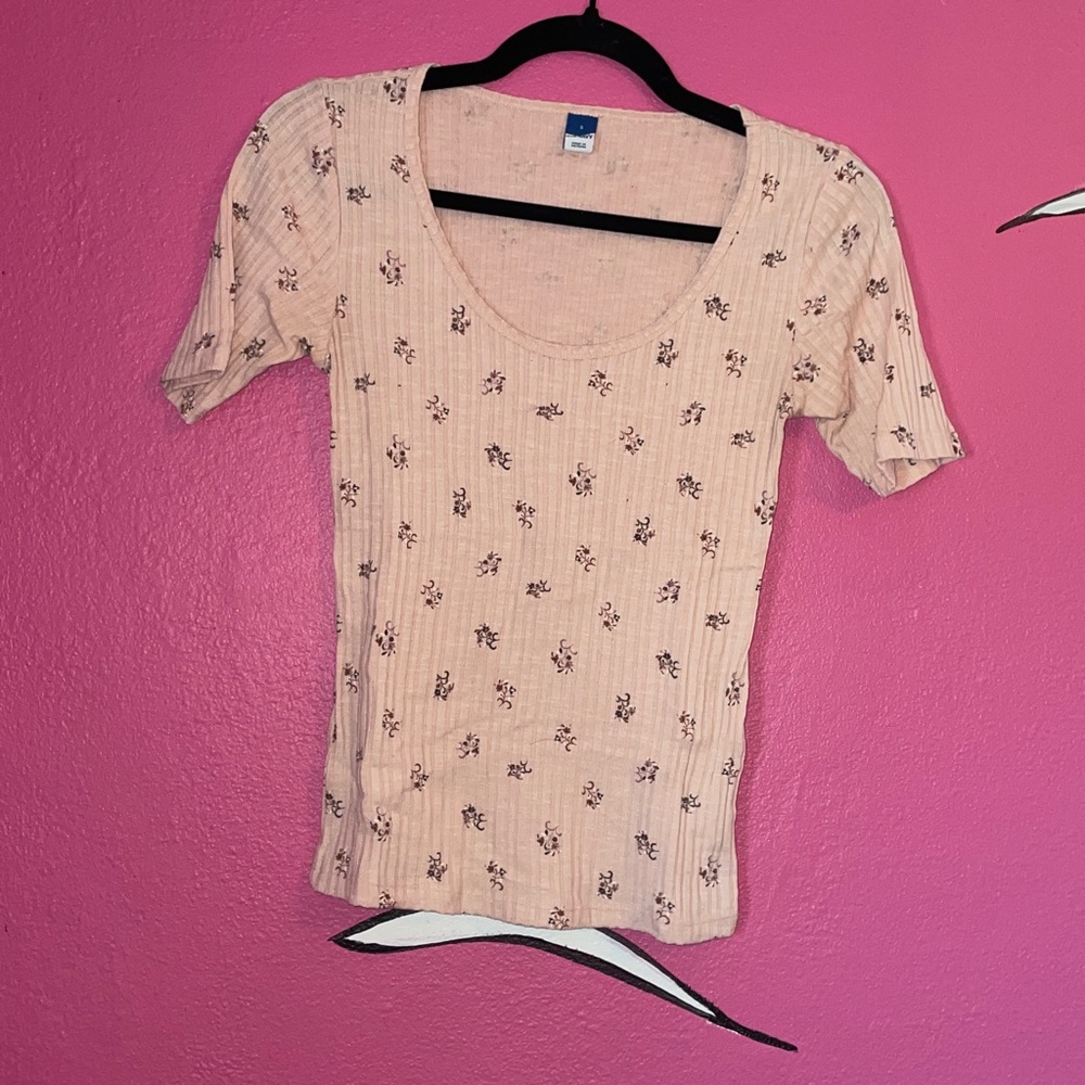 Old Navy Pink Floral Top